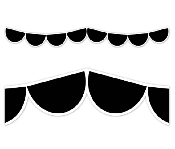Black Half Dots EZ Border