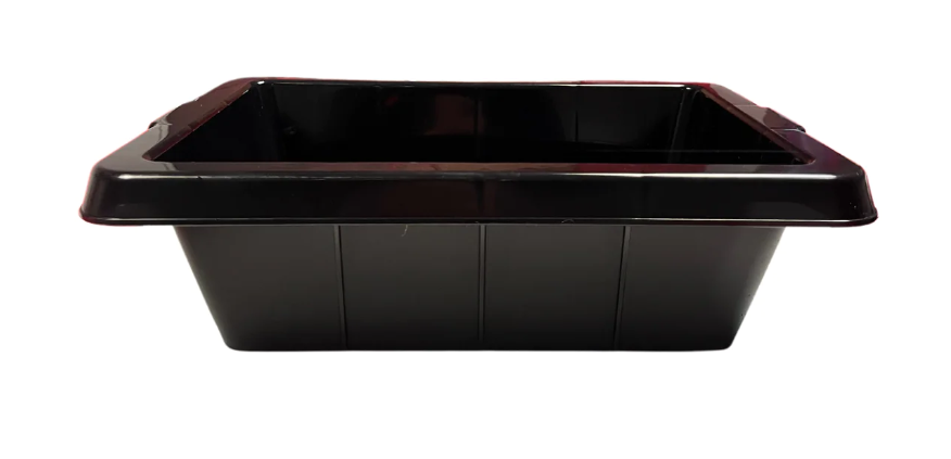 Black Retangular Tub 16x12x4.75