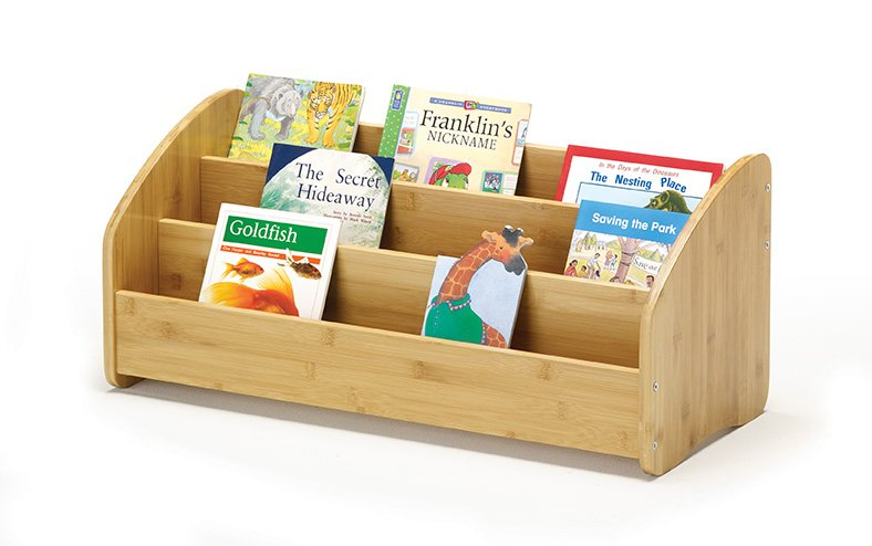Bamboo Book Display Rack
