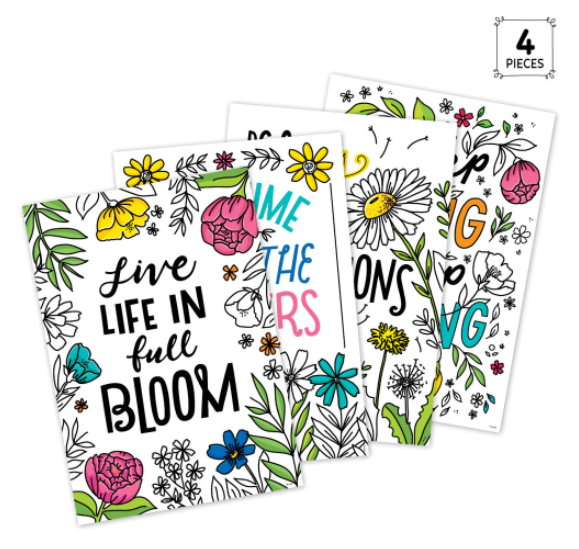 Bright Blooms Inspire U 4 Posters