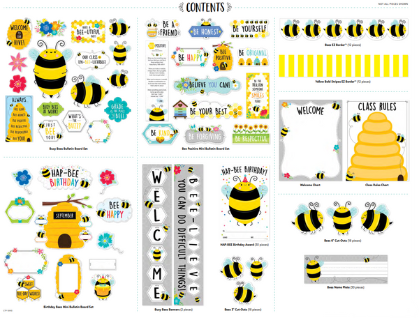 Busy Bees Curated Classroom Decor Set