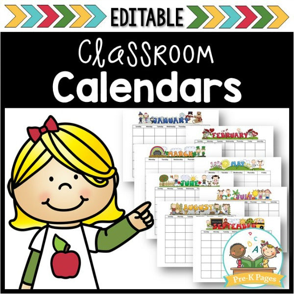 Classroom Calendars and Calendar Cutouts