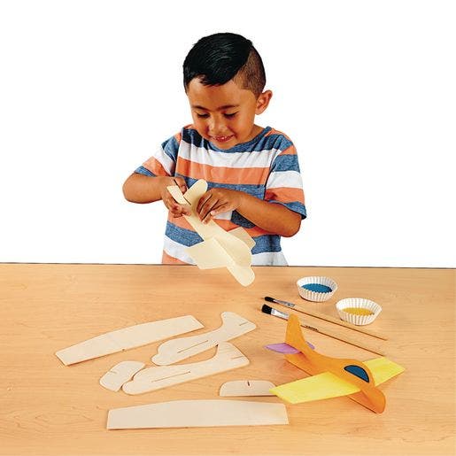 Wooden Model Airplanes Set of 12