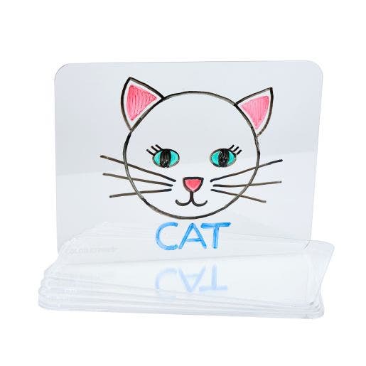 Colorations Acrylic Lap Board Set of 6