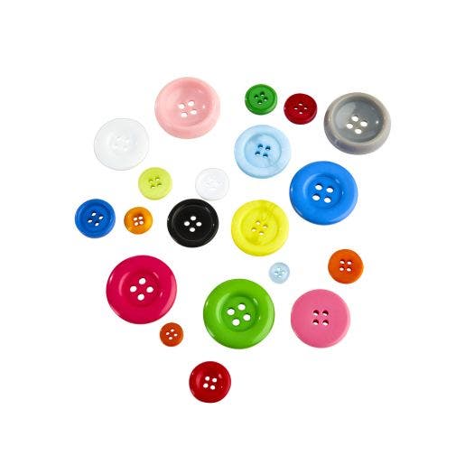 Colorations Assorted Grandmas Buttons 1lb
