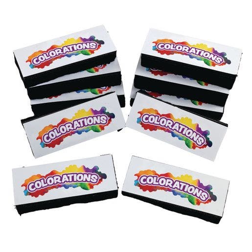 Colorations Board Erasers Set of 10