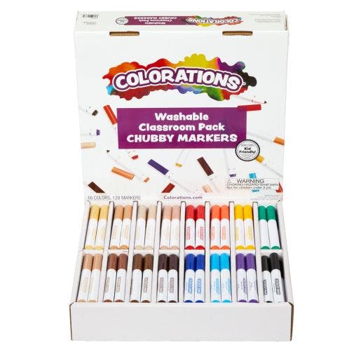 Colorations Classroom pack Chubby Markers