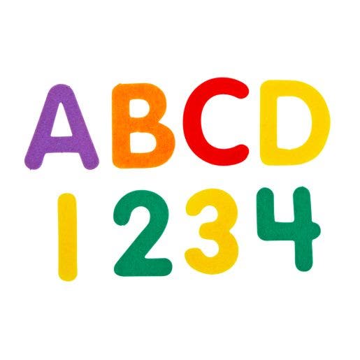Colorations Felt Letters & Numbers