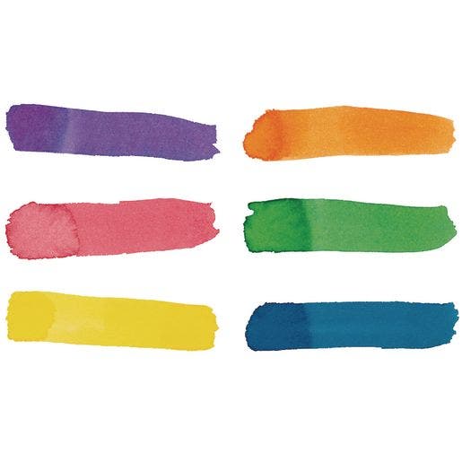 Colorations Liquid Watercolor 4 oz Rainbow Pack Set of 6