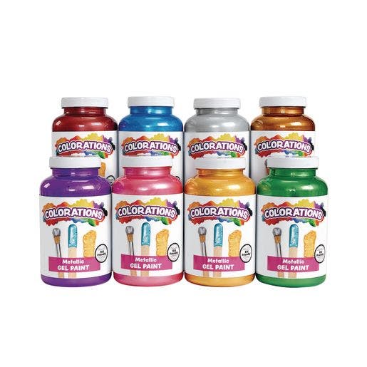 Colorations Metallic Gel Paint 16oz Collection