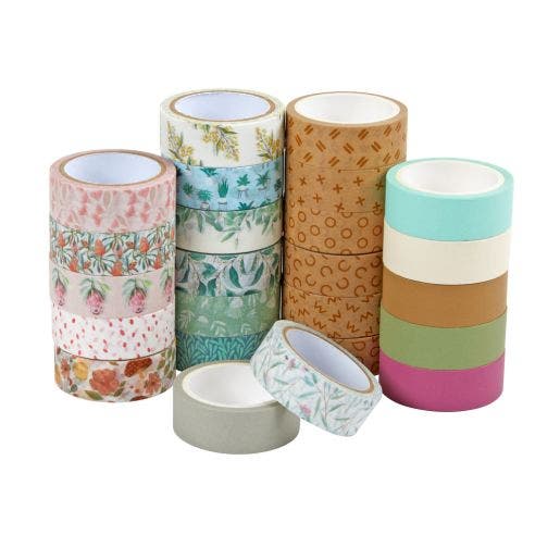 Natural Tones Assorted Craft Tape 24 Rolls – Scholar's Choice