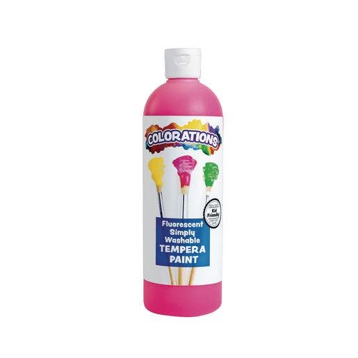 Colorations Pink Fluorescent Simply Washable Tempera Paint 1