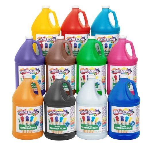 Colorations Simply Tempera Paint Gallon Collection