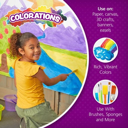 Colorations Simply Washable Tempera Paint 16oz Collection