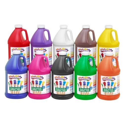 Colorations Simply Washable Tempera Paint 64 oz Collection