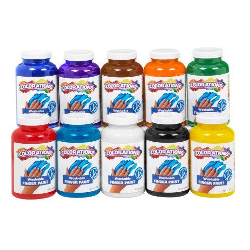 Colorations Washable Finger Paint 16oz Collection