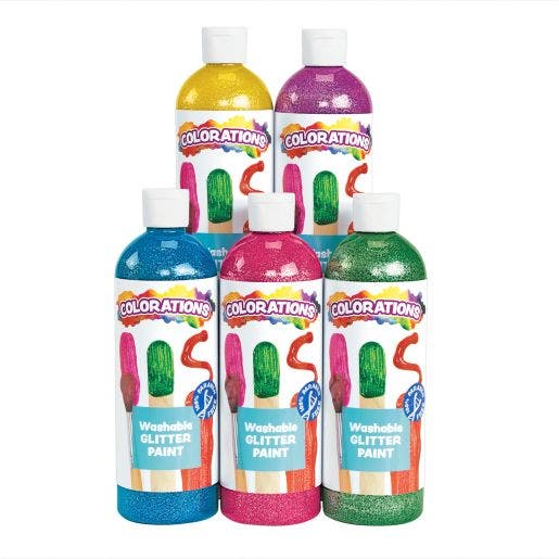 Colorations Washable Glitter Paint Jewel Collection