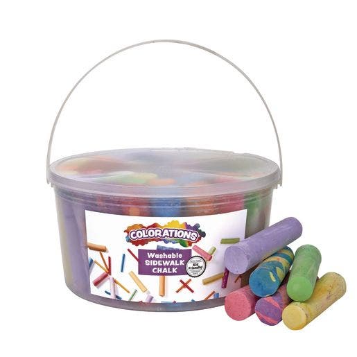 Colorations Washable Sidewalk Chalk 50 pc
