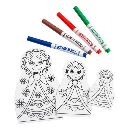 Colorations World Of Art Nesting Dolls