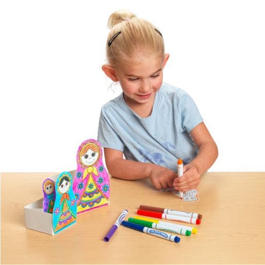 Colorations World Of Art Nesting Dolls