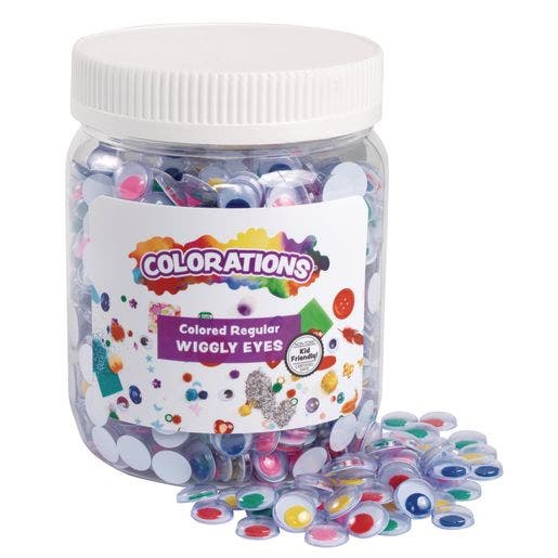 Colored Wiggly Eyes 1000 Pieces