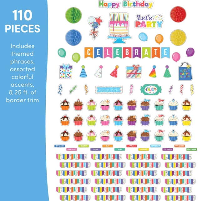 Colorful Happy Birthday Create & Decorate Quick Kit