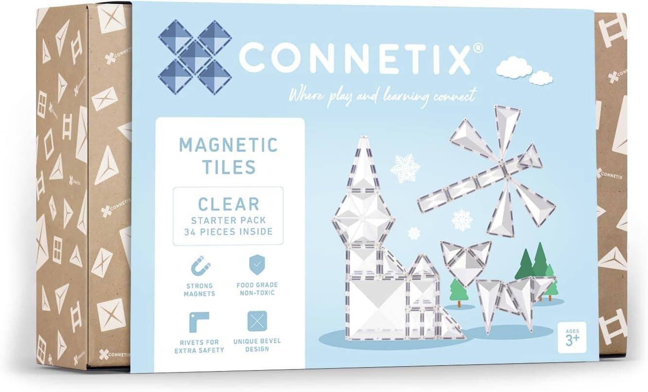 Connetix Clear Starter Pack 34 pc