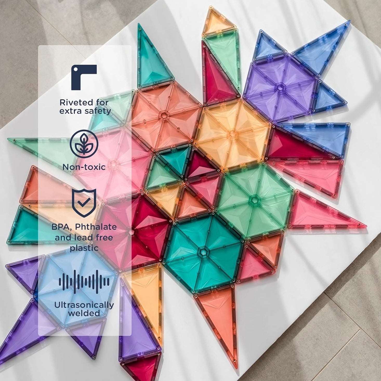 Connetix Pastel Geometry Pack 40 pc