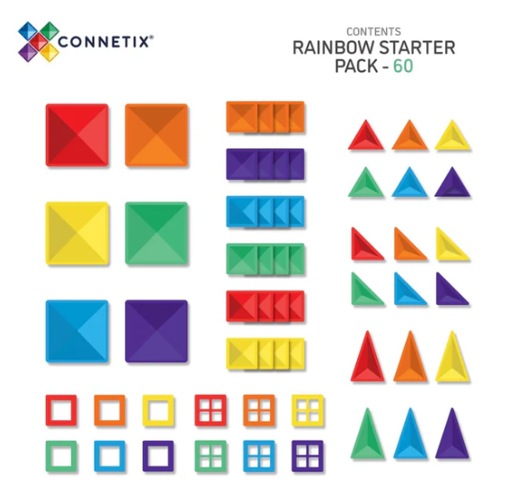 Connetix Rainbow Starter Pack 60 pc