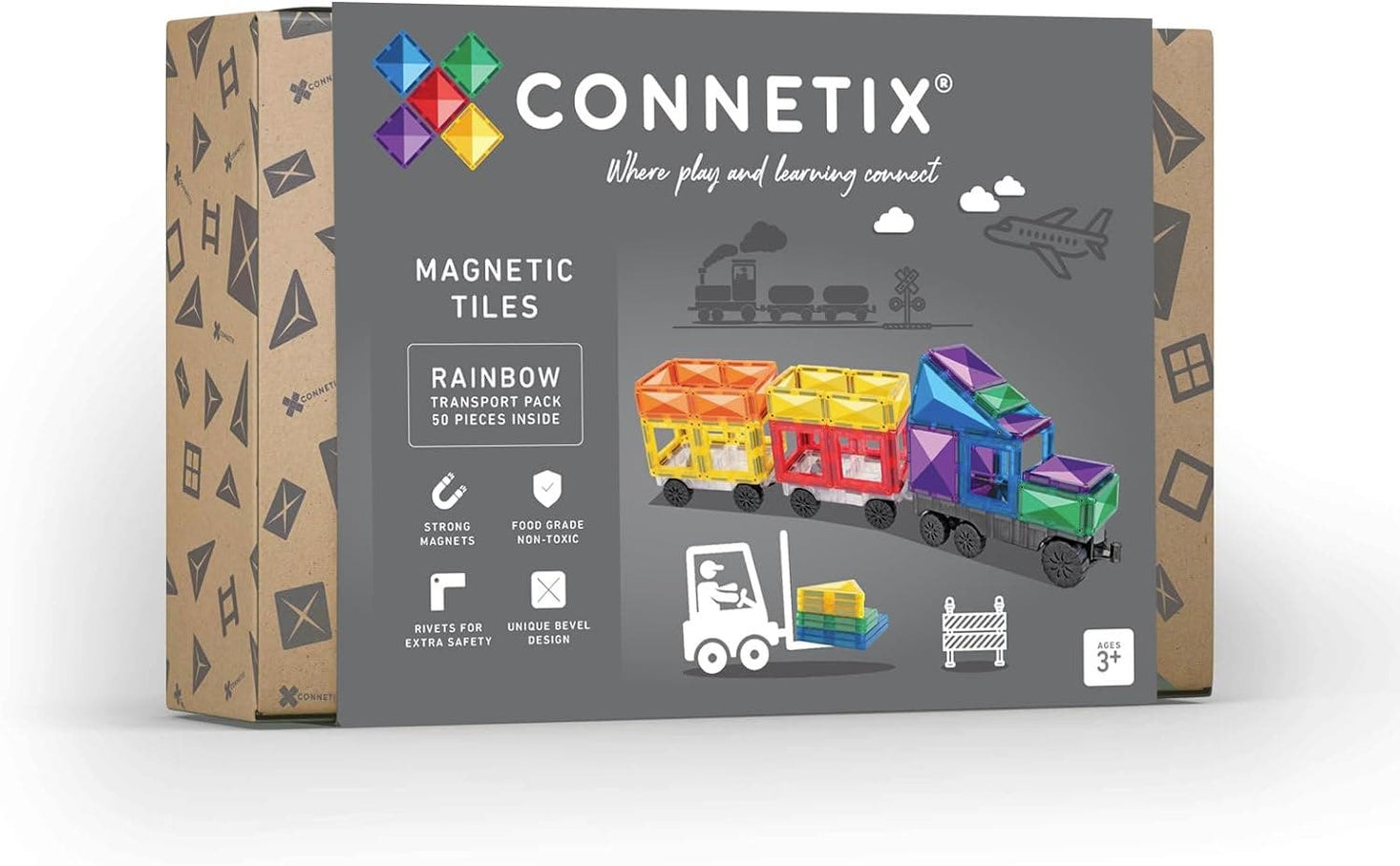 Connetix Rainbow Transport Pack 50 pc