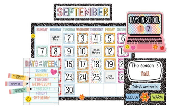 Cool for School Calendar Bulletin Board
