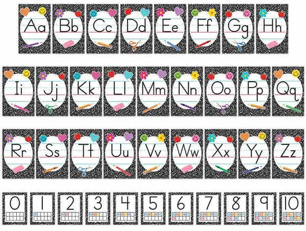 Cool for School Composition Alphabet Bulletin Board
