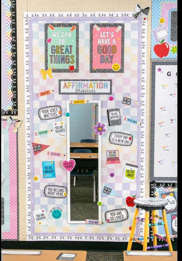 Cool for School Positive Affirmations Mini Bulletin Board