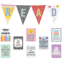 Cool for School Read Pennants Bulletin Board