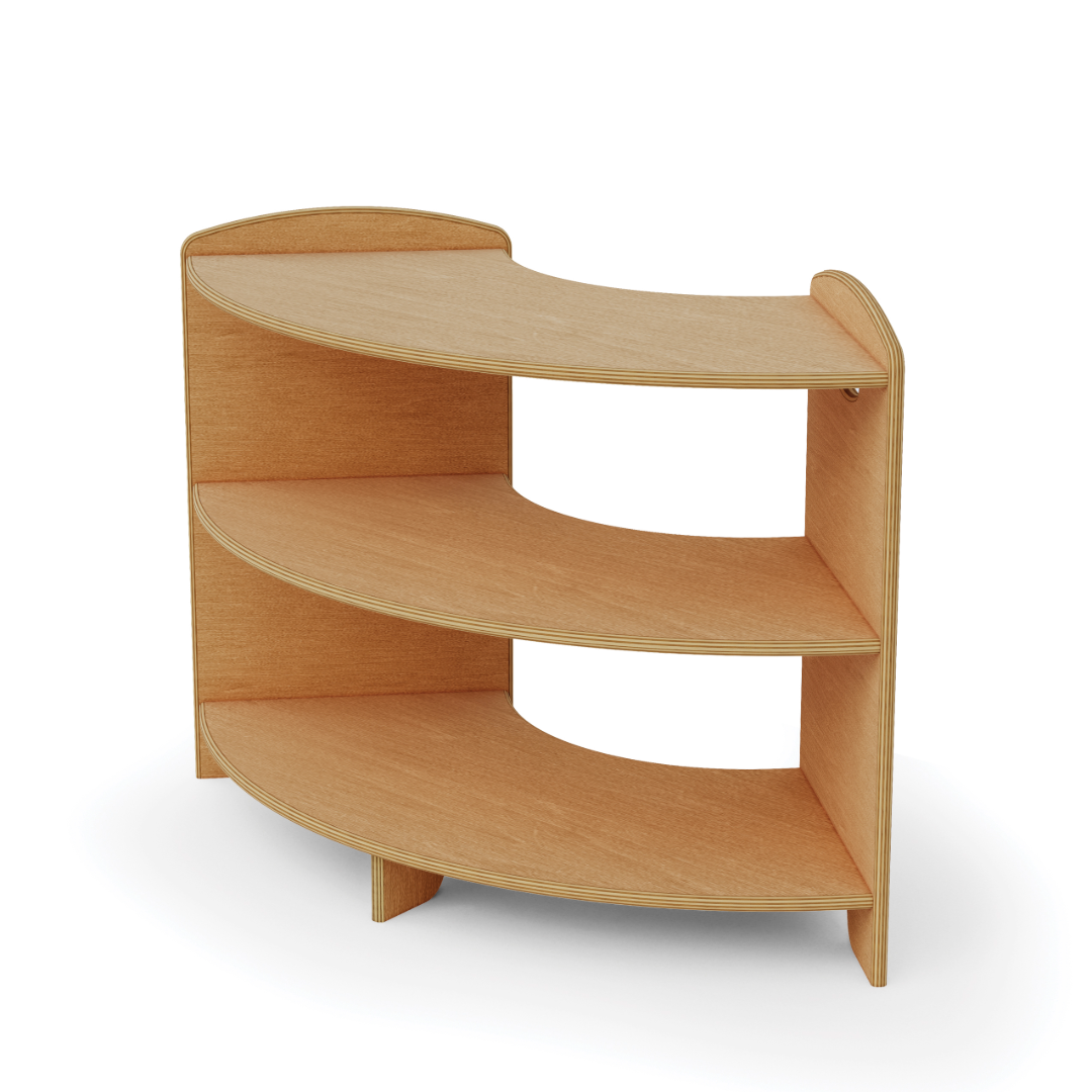 Seoras 2-Level 90 Degree Curved Corner Shelf
