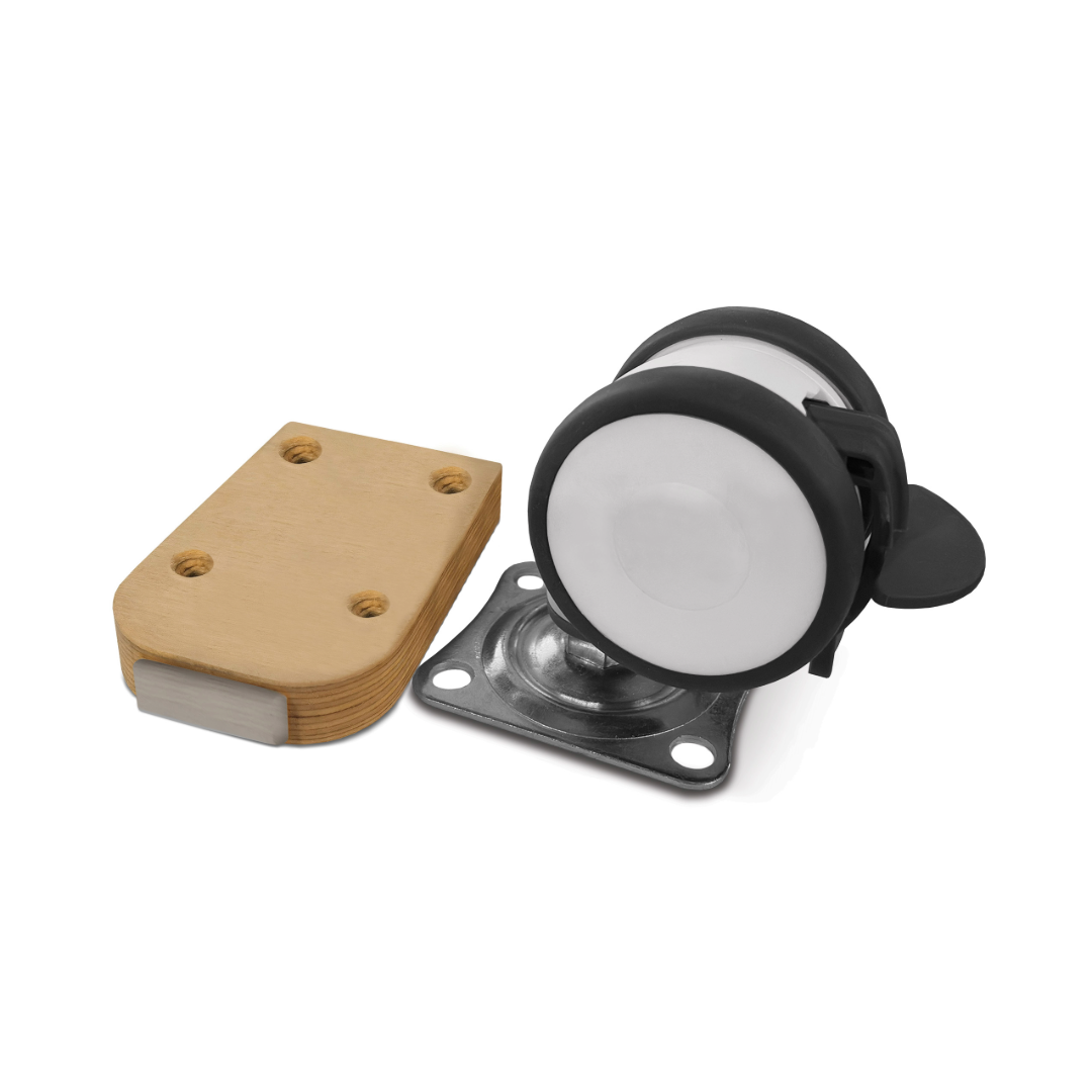 Caster Kit for 45 Degree Curved Corner Shelf Set of 4