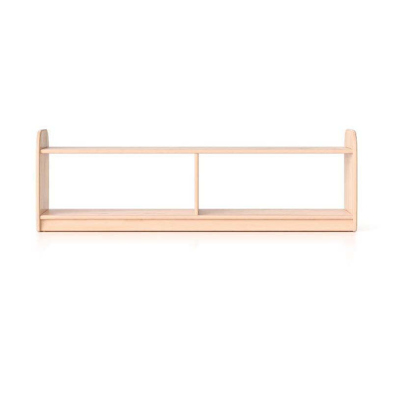 Woodlyn Open Short Shelf - Long Horizontal with Vertical Dividers 46inL x 16inH