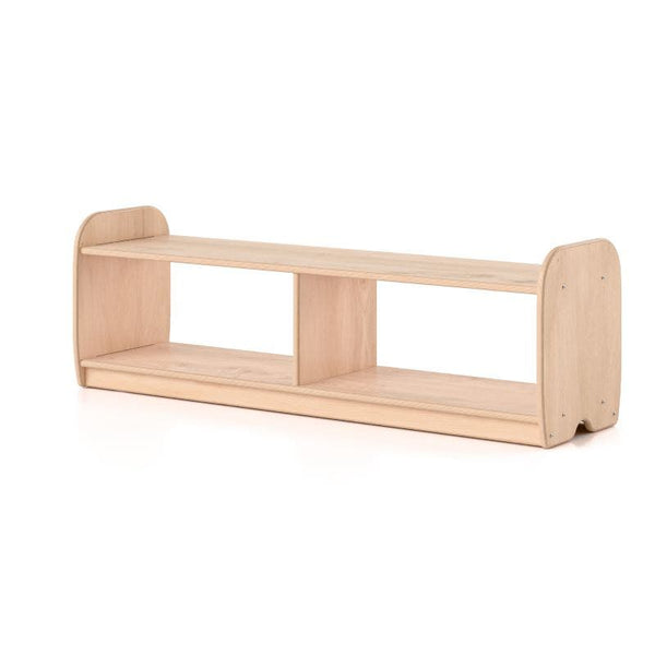 Woodlyn Open Short Shelf - Long Horizontal with Vertical Dividers 46inL x 16inH