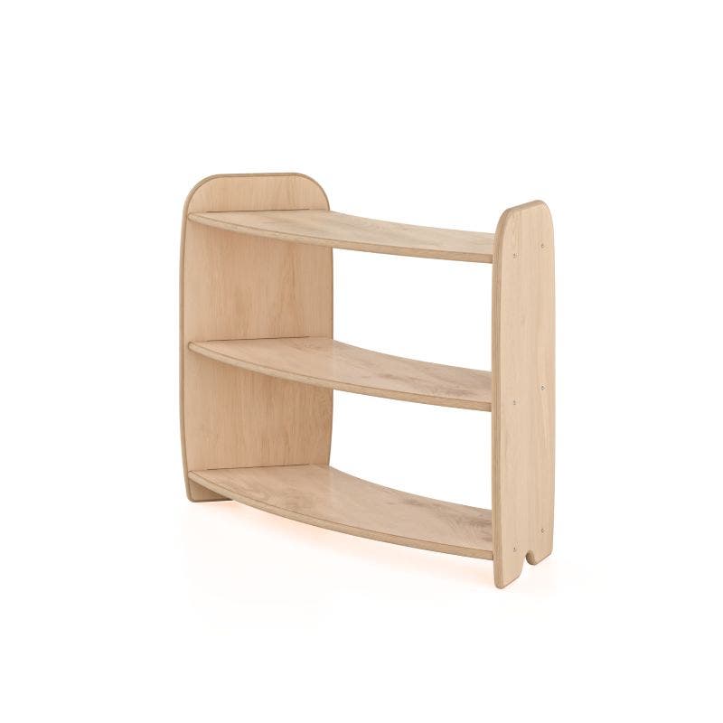 Woodlyn Open One Shelf - Sweep Curve 30inL x 24inH