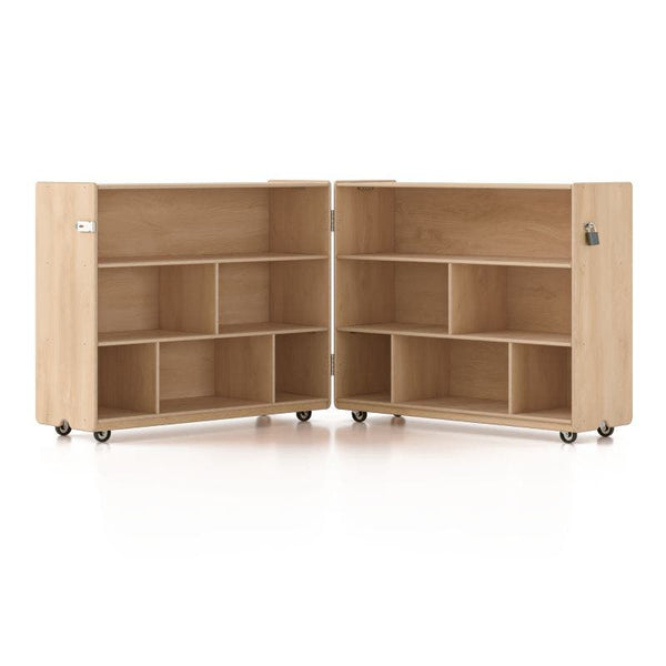 Woodlyn Tough & Tall Folding Shelf with Vertical Dividers 46.75inL x 38.75inH