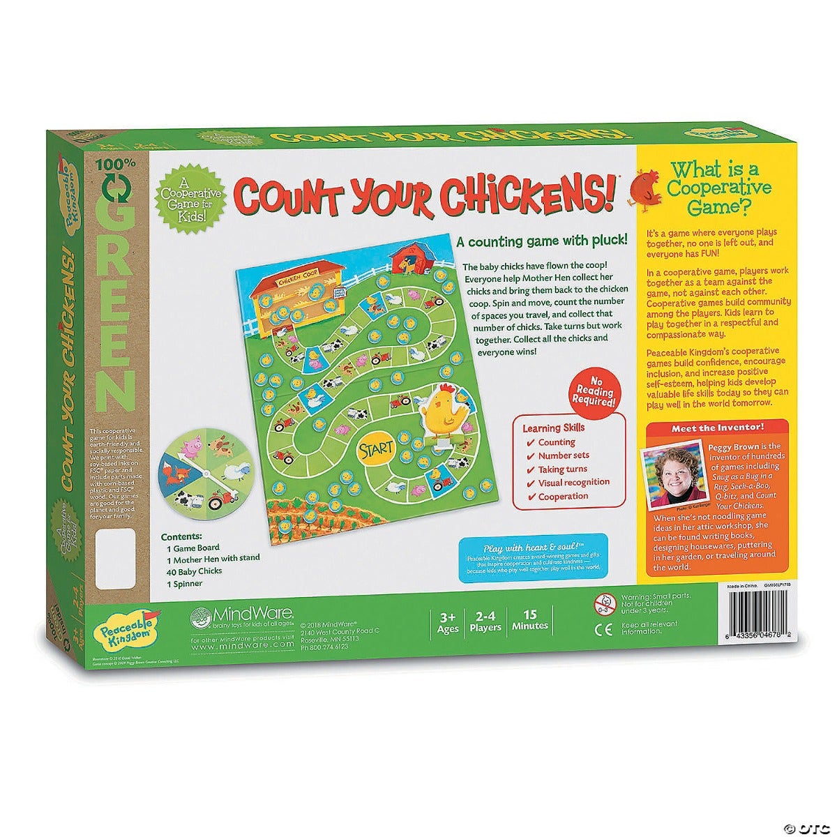 Count Your Chickens Cooperative Game by Peaceable Kingdom