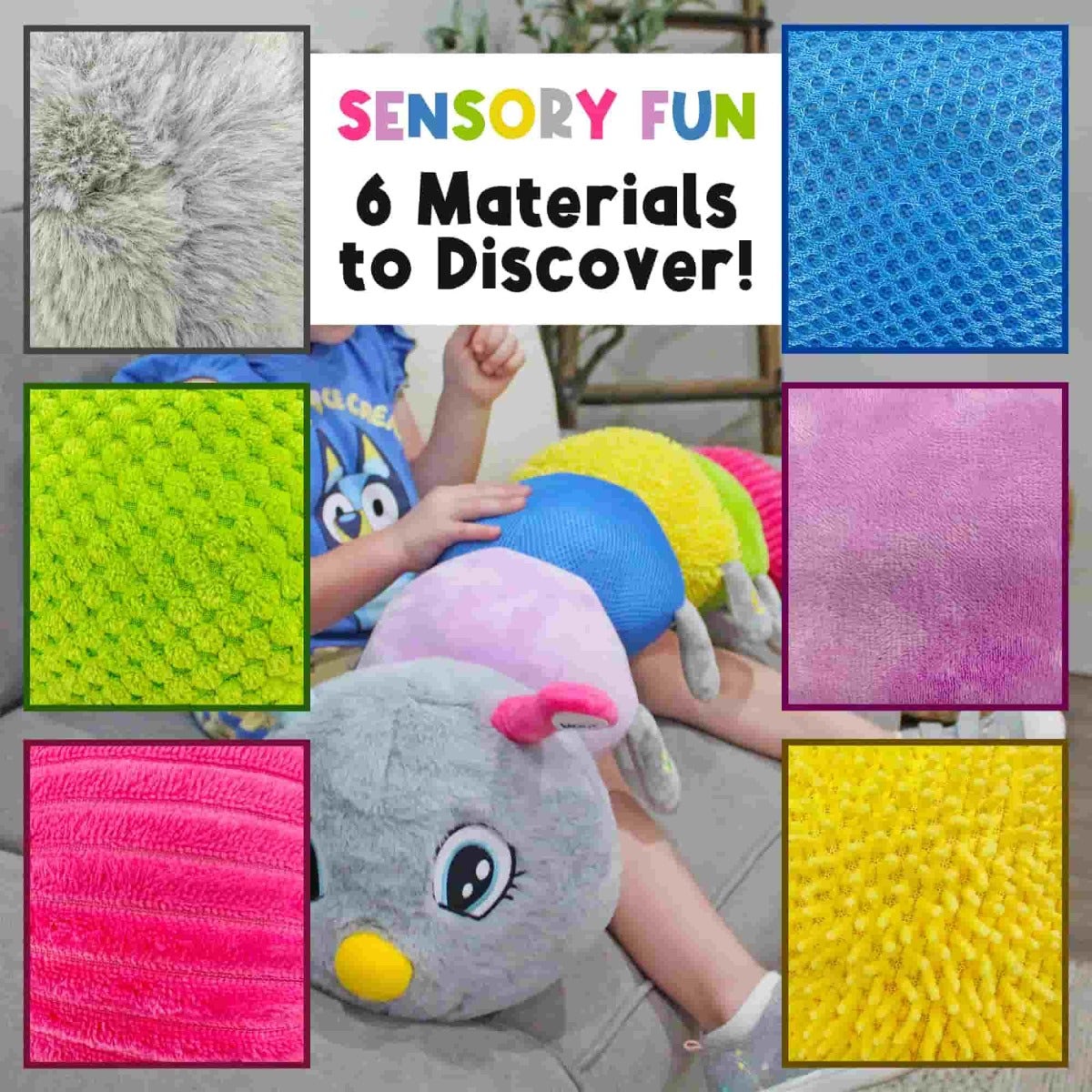 Cuddlebug the Giant Vibrating Sensory Caterpillar
