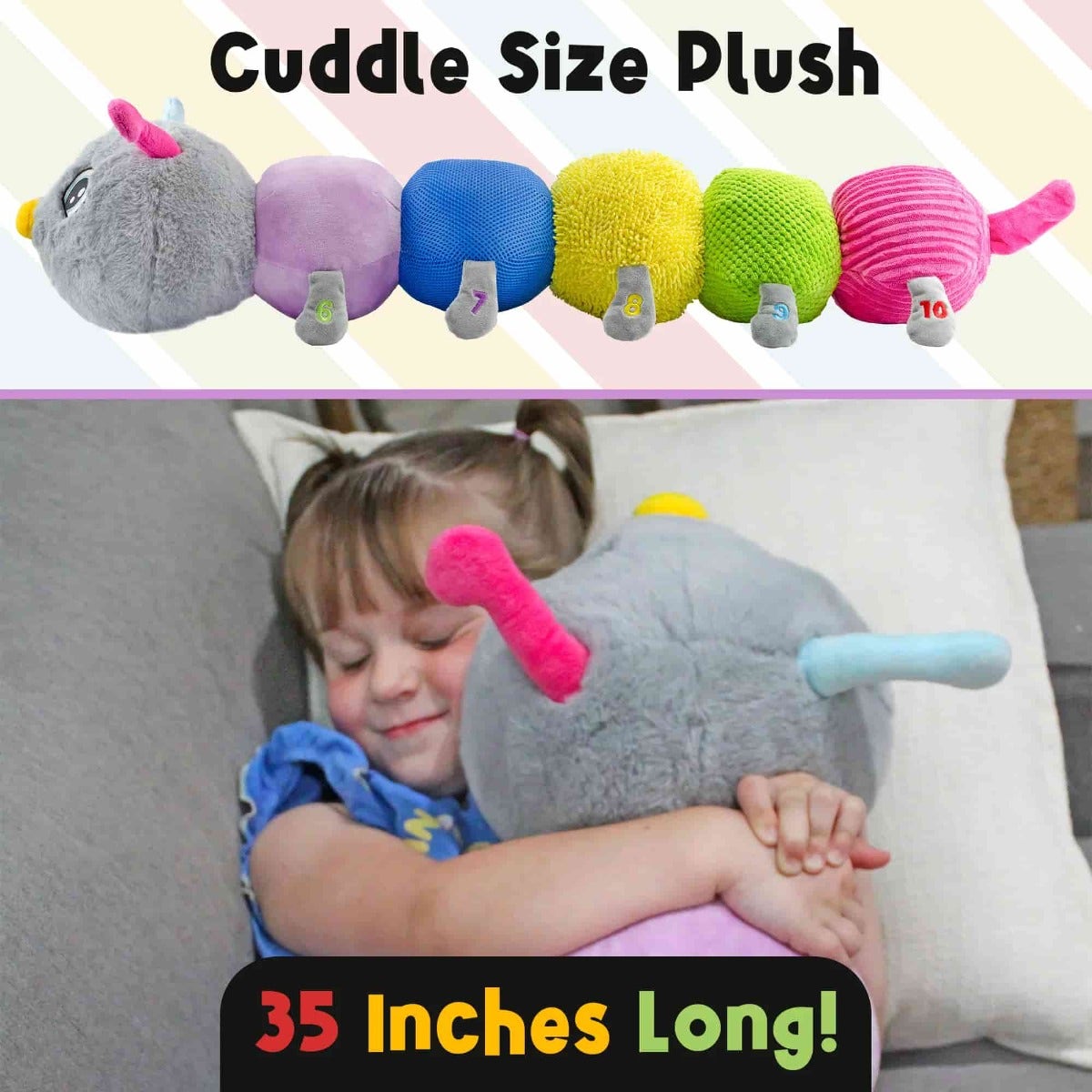 Cuddlebug the Giant Vibrating Sensory Caterpillar