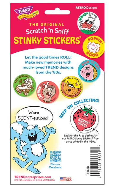 Data Way Computer scent Retro Scratch n Sniff Stinky Stickers 24 ct