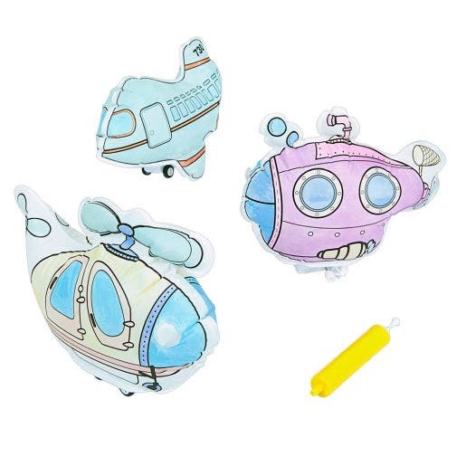 Decorate & Inflatible Vehicles Set of 3