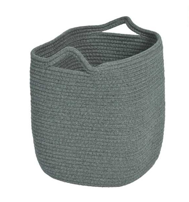 Deep Dark Grey Rope Basket Set of 6