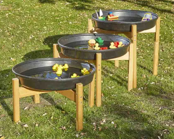 Deep Tuff Tray Wooden Stand 26H