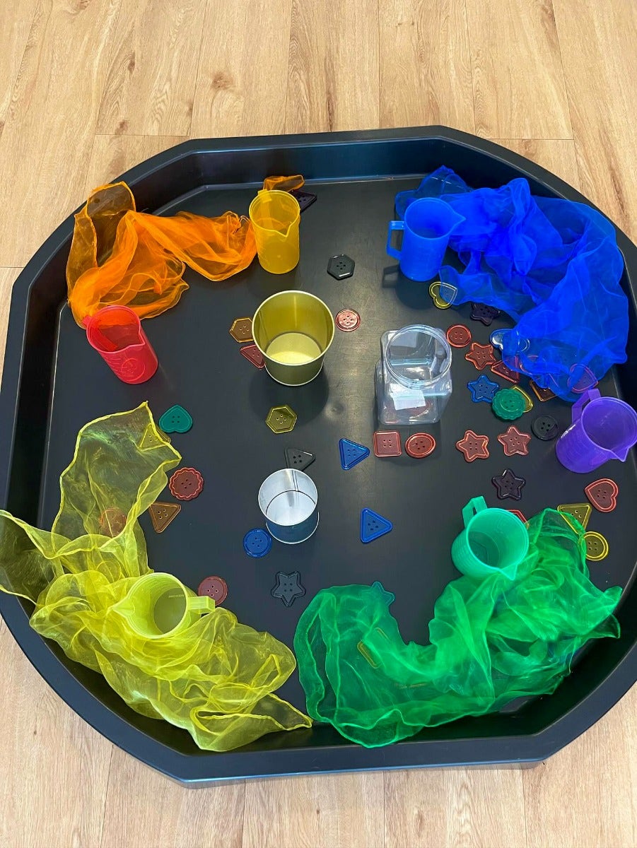 Transparent Large Buttons Mini Jar