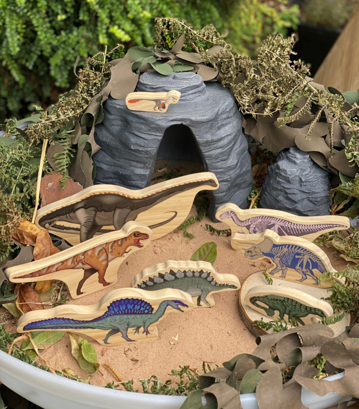 Dinosaur Wooden Characters