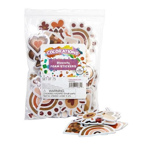 Diversity Foam Stickers 75 pcs
